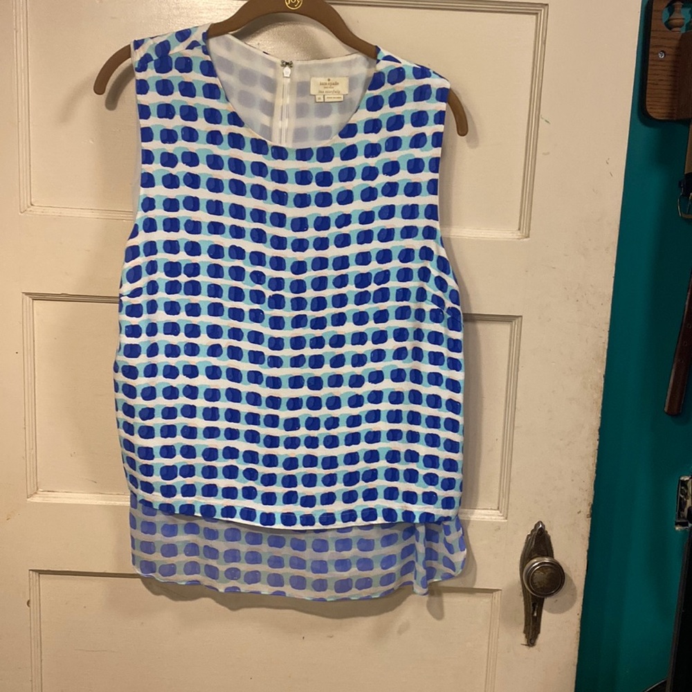 Kate Spade sleeveless blouse. Size XL